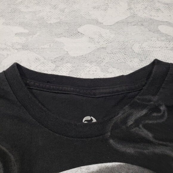 Liquid Blue Shirt Mens XL Black Skull Print Short Sleeve Tee - Picture 4 of 9